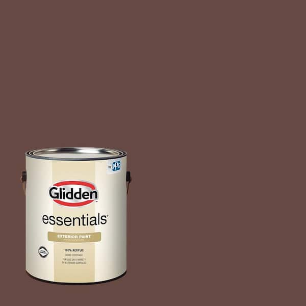 Glidden Essentials 1 gal. PPG1016-7 Spiced Wine Flat Exterior Paint