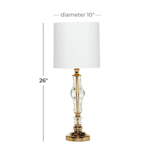 Gold Glass Table Lamp 83838, Table Lamps Gold Glass