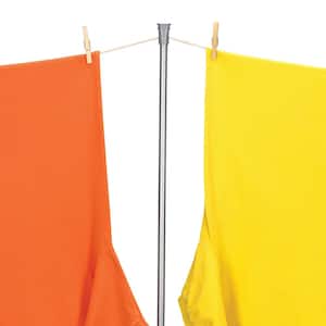 7.08 ft. Retractable Steel Indoor or Outdoor Clothesline Pole