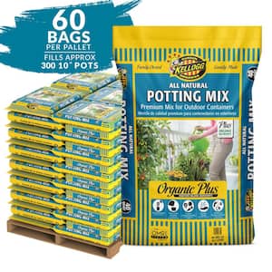 Back to the Roots Organic Bulk Potting Mix Soil Pallet (60 1 cu. ft. Bags)  , Premium Moisture Control Blend with Organic Fertilizer 47023 - The Home  Depot
