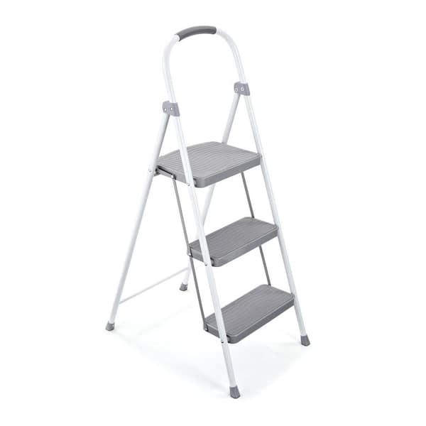 225-pound Capacity Details about   New Rubbermaid RMS-3 3-Step Steel Step Stool 