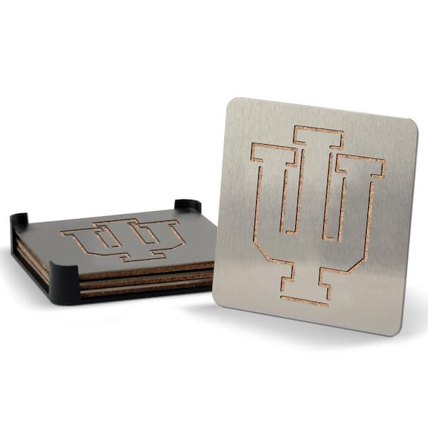 YouTheFan NCAA Indiana Hoosiers 4 in. Metallics Coasters (Set of 4)