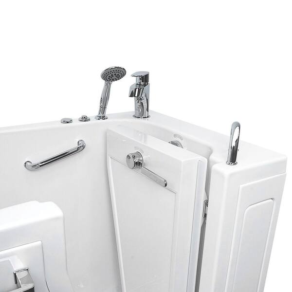 Ella Zen 52 in. x 29.50 in. Right Drain Walk-In Whirlpool Bathtub