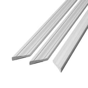 WM356 .69 in. x 2.25 in. x 7 ft. White Prefinished Wood Finger Jointed Door Casing Set