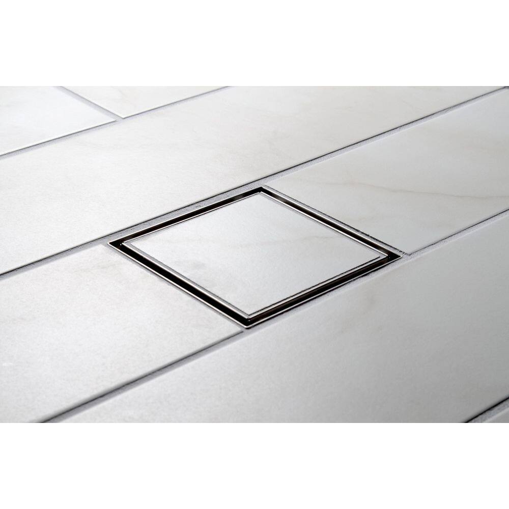 6" x 6" Stainless Steel Tile-In Shower Drain Cover