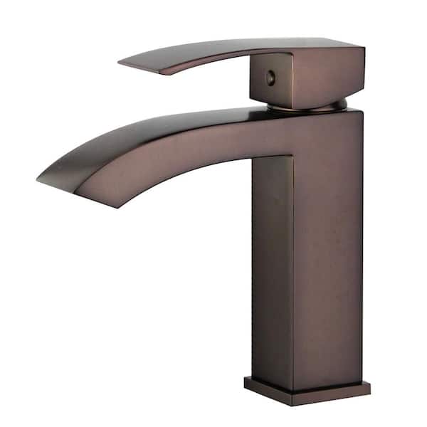 Bellaterra Home Cordoba Single Hole Single-Handle Bathroom Faucet with Overflow Drain in Oil Rubbed Bronze