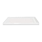 Transolid Linear 36 in. x 48 in. Single Threshold Shower Base in Grey ...