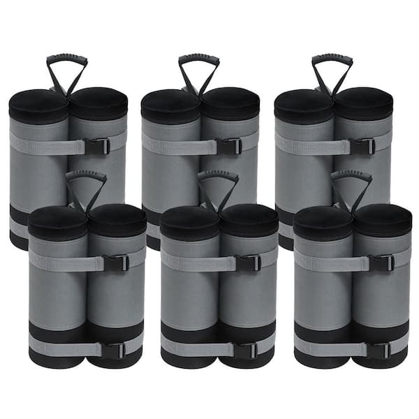 270 lb. Gray Extra Large Canopy Weight Sand Bags without Sand (6-Pack)