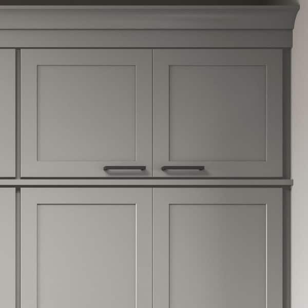 Shaker Partial Overlay 5.4375 in. W x 1.1875 in. D x 1.03125 in. H Tempo Pull in Matte Black