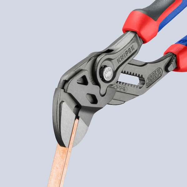 KNIPEX 7-1/4 in. Pliers Wrench with Comfort Grip Handles in Black