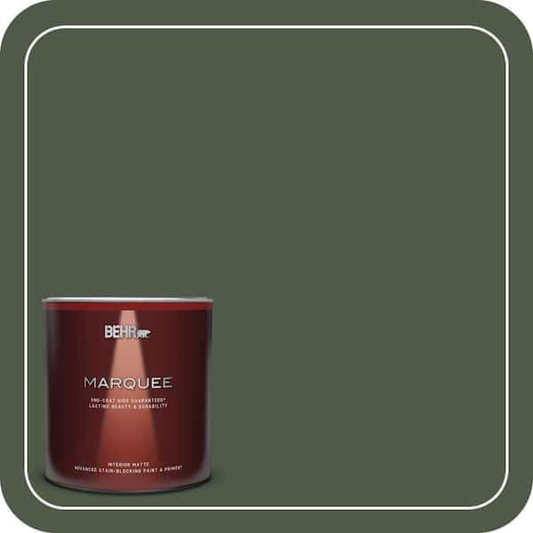 BEHR MARQUEE 1 qt. #440F-7 Fresh Pine Matte Interior Paint & Primer