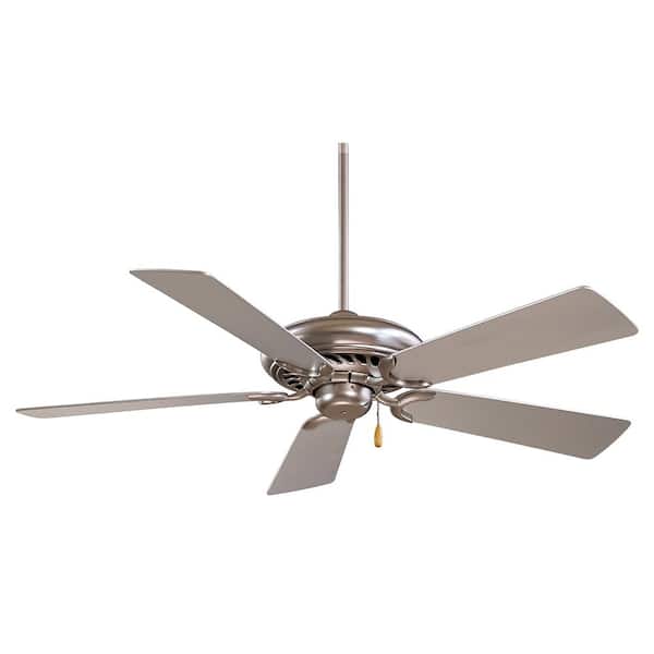 MINKA-AIRE Supra 52 in. Indoor Brushed Steel Ceiling Fan