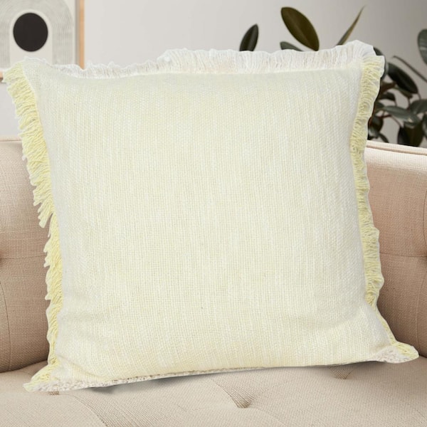 Light yellow online throw