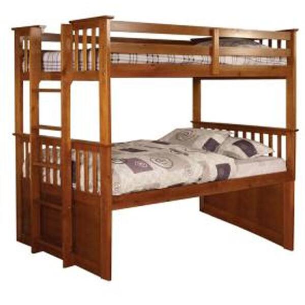 University I Brown Bunk Bed