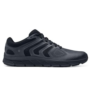 Men's Stride Slip Resistant Athletic Shoes - Soft Toe - Black Size 10(M)