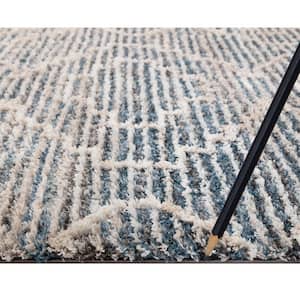 Serenity Blue 7 ft. x 9 ft. Traditional Area Rug