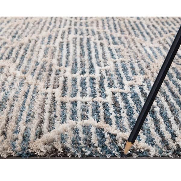 Serenity Blue 8 ft. x 10 ft. Traditional Area Rug