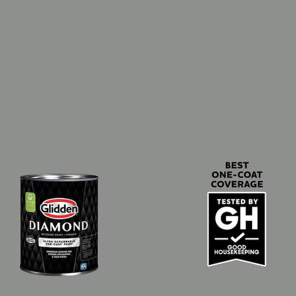 Glidden Diamond 1 qt. PPG1009-5 Phoenix Fossil Flat Interior Paint with Primer