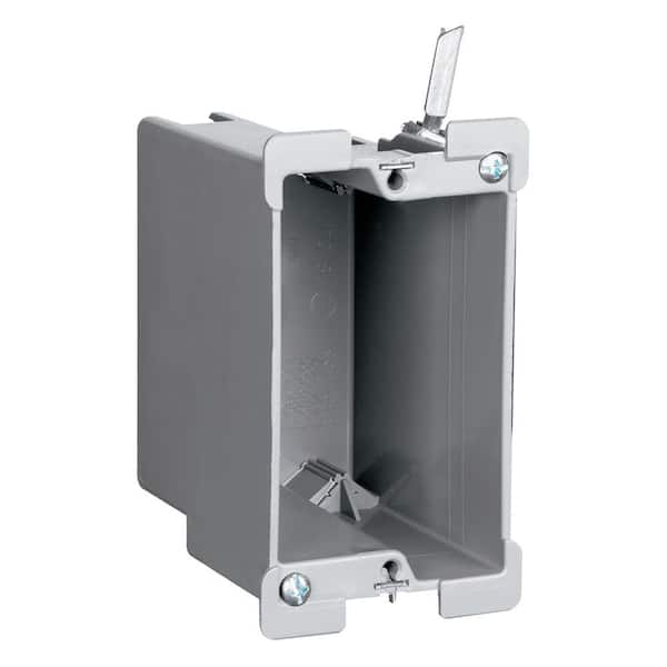Legrand Pass & Seymour Slater Old Work Plastic 1 Gang 18 Cu. In. Swing Bracket Box with Quick/Click