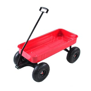 1 cu.ft. Metal All Terrain Cargo Wagon Garden Cart for Kids