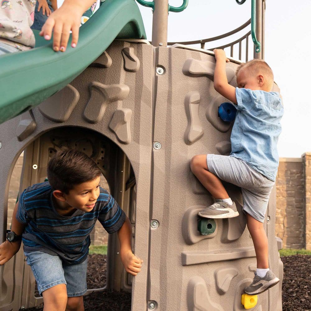 Lifetime Double Adventure Tower with Bridge and Climbing Walls
