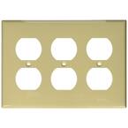 Ivory 3-Gang Duplex Outlet Wall Plate (1-Pack)