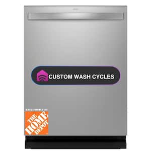 Profile 24 in. Smart Built-In Top Control Fingerprint Resistant Stainless Dishwasher with Microban Technology, 45 dBA