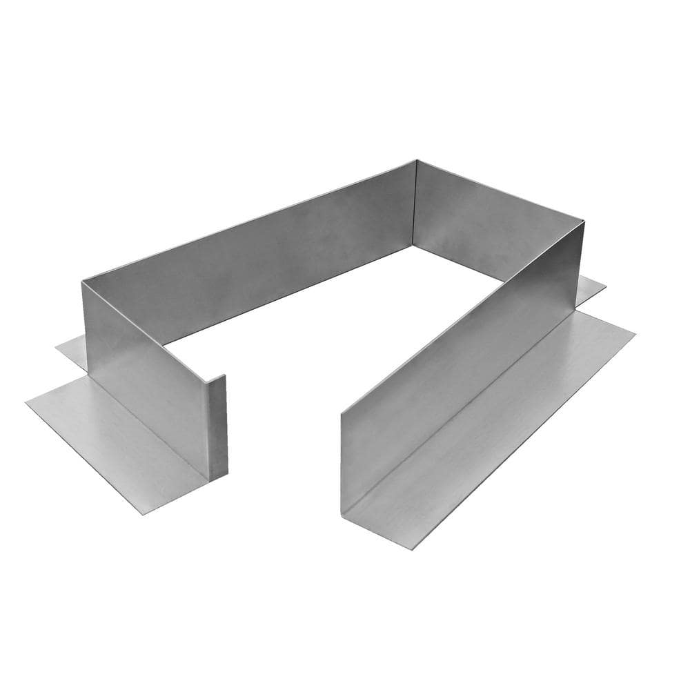 6 in. x 12 in.x 3 in. Tall Aluminum Open Pitch Pan with Open Bottom