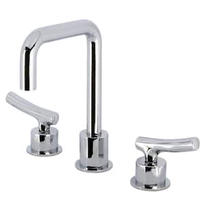 Hallerbos 8 in. Widespread Double Handle Bathroom Faucet in Polished Chrome