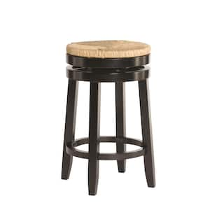 25.47 in. Black Mesquite Counter Stool