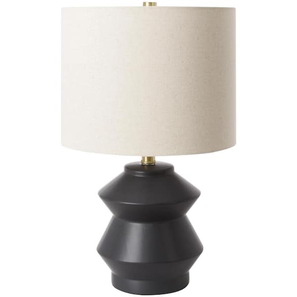 Livabliss Edison EDS-002 21 in. H x 12 in. W x 12 in. D Accent Table Lamp, Black