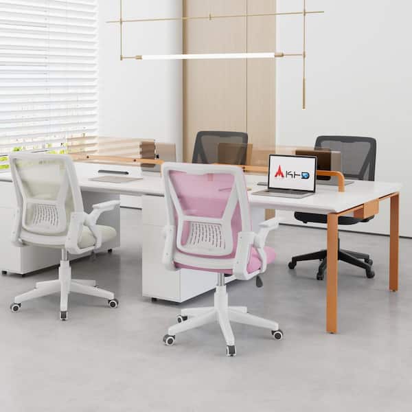 VECELO Fabric Swivel Ergonomic Office Task Chair with