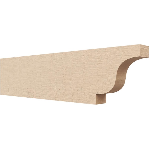 2-in. x 6-in. x 24-in. Newport Woodgrain, Primed Tan Timberthane Polyurethane Rafter Tail Brace