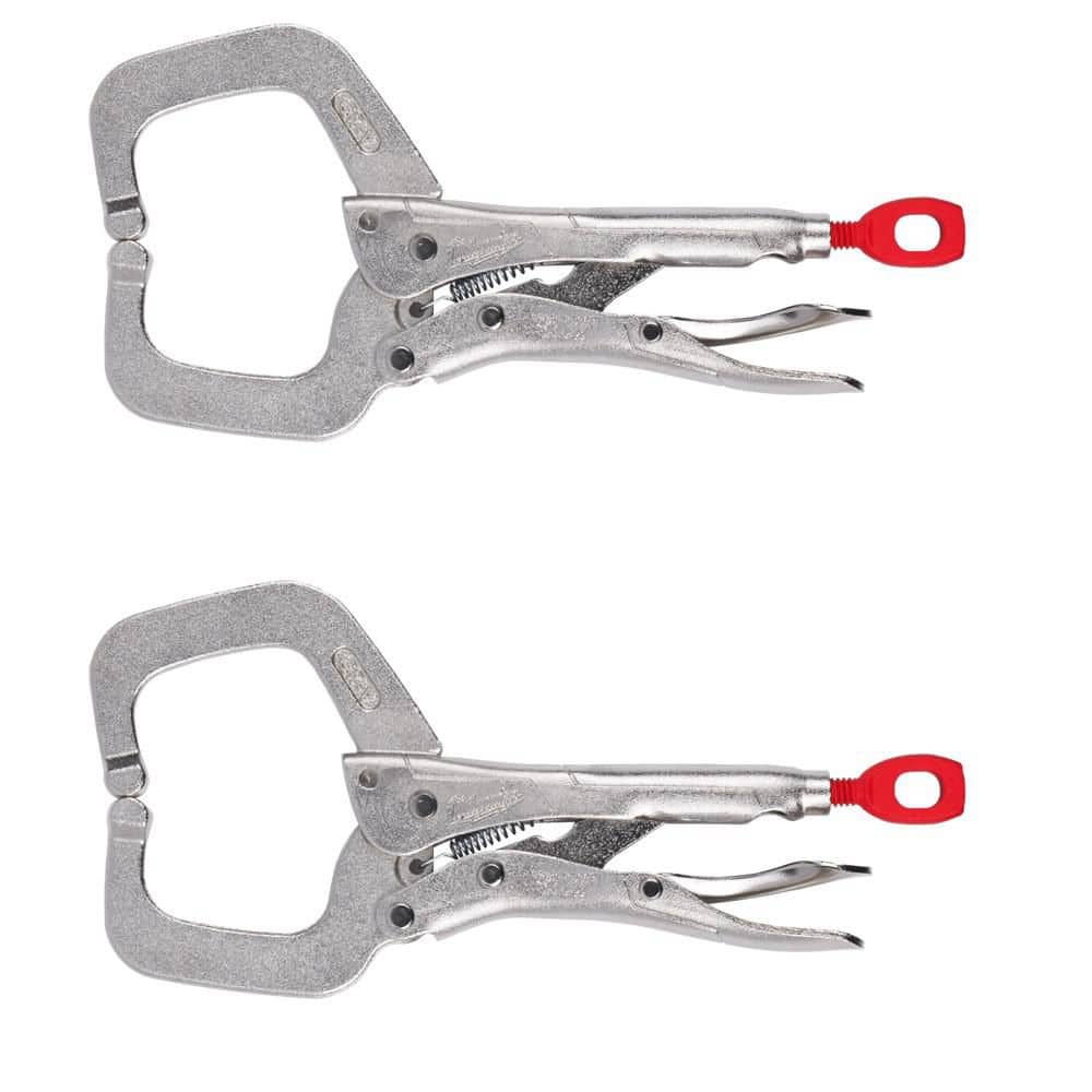 Milwaukee 6 in. Torque Lock Locking C-Clamp with Regular Jaws (2