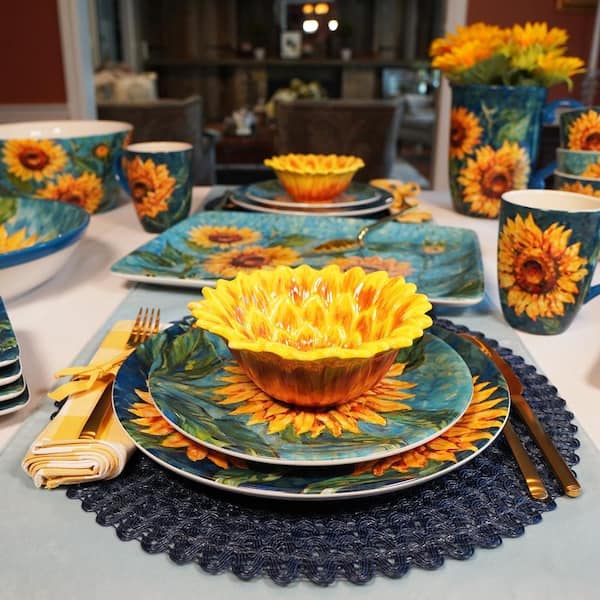 Certified International Golden Sunflowers 104 fl. oz. Multi