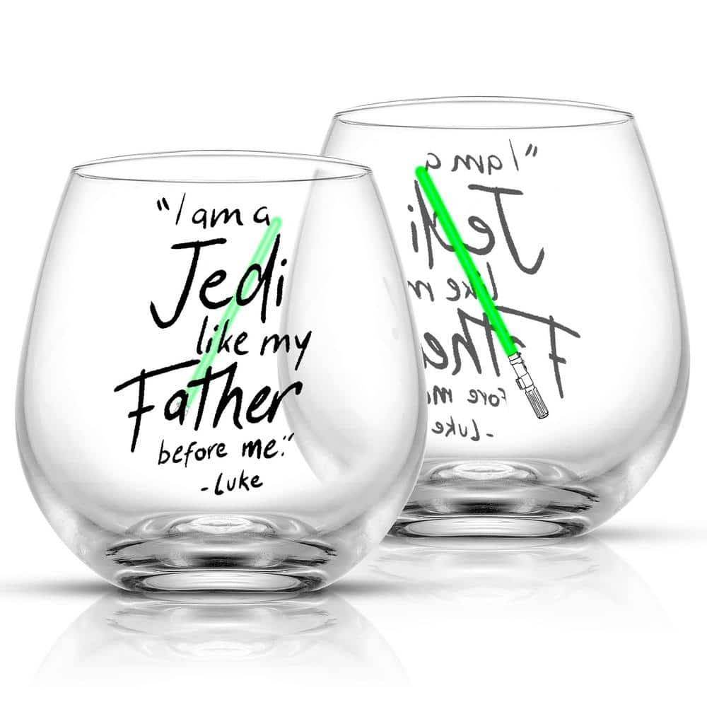 JoyJolt Star Wars New Hope Darth Vader Red Lightsaber 10 oz. Short Drinking  Glass (Set of 2) JSW10816 - The Home Depot