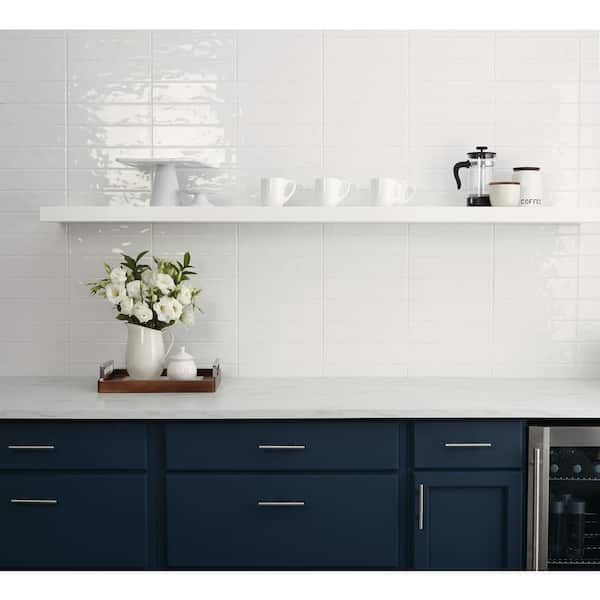 LuxeCraft 3 in. x 12 in. White Glazed Ceramic Subway Wall Tile (240 sq. ft./Pallet)
