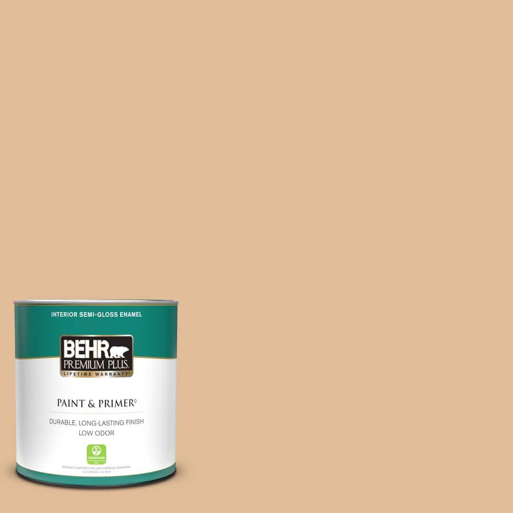 BEHR PREMIUM PLUS 1 Qt 270E 3 Only Natural Semi Gloss Enamel Low Odor   Only Natural Behr Premium Plus Paint Colors 340004 64 1000 