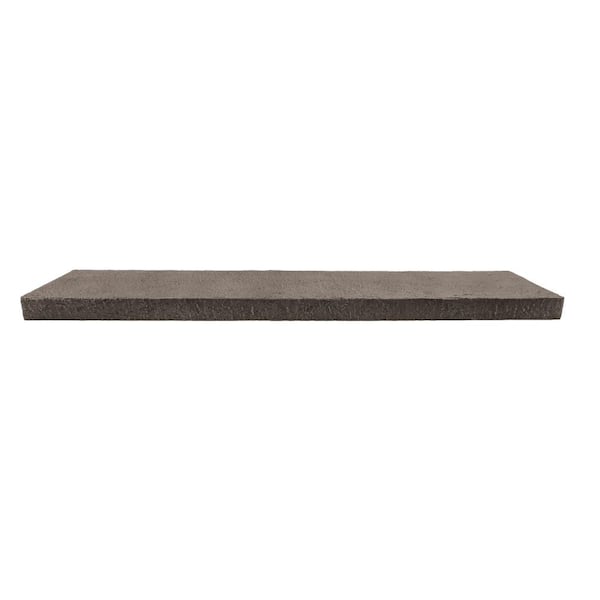 48 in. x 10 in. Desert Sunrise Stacked Stone Faux Stone Siding Wall Cap