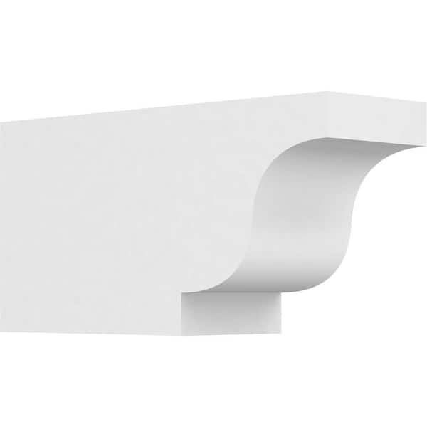 Ekena Millwork 4 in. x 6 in. x 12 in. Standard Newport Architectural Grade PVC Rafter Tail Brace