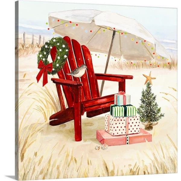 16 in. x 16 in. Christmas Coast II by Victoria Borges Canvas Wall Art