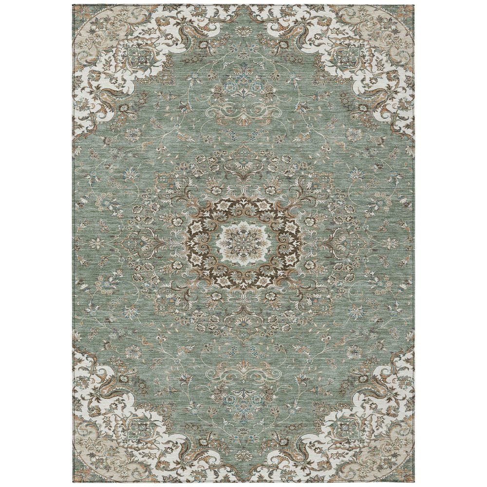 Chantille Machine Washable Indoor/Outdoor Abstract ACN2495 Sage 9 ft. x 12 ft. Area Rug price history on PriceWatchPro