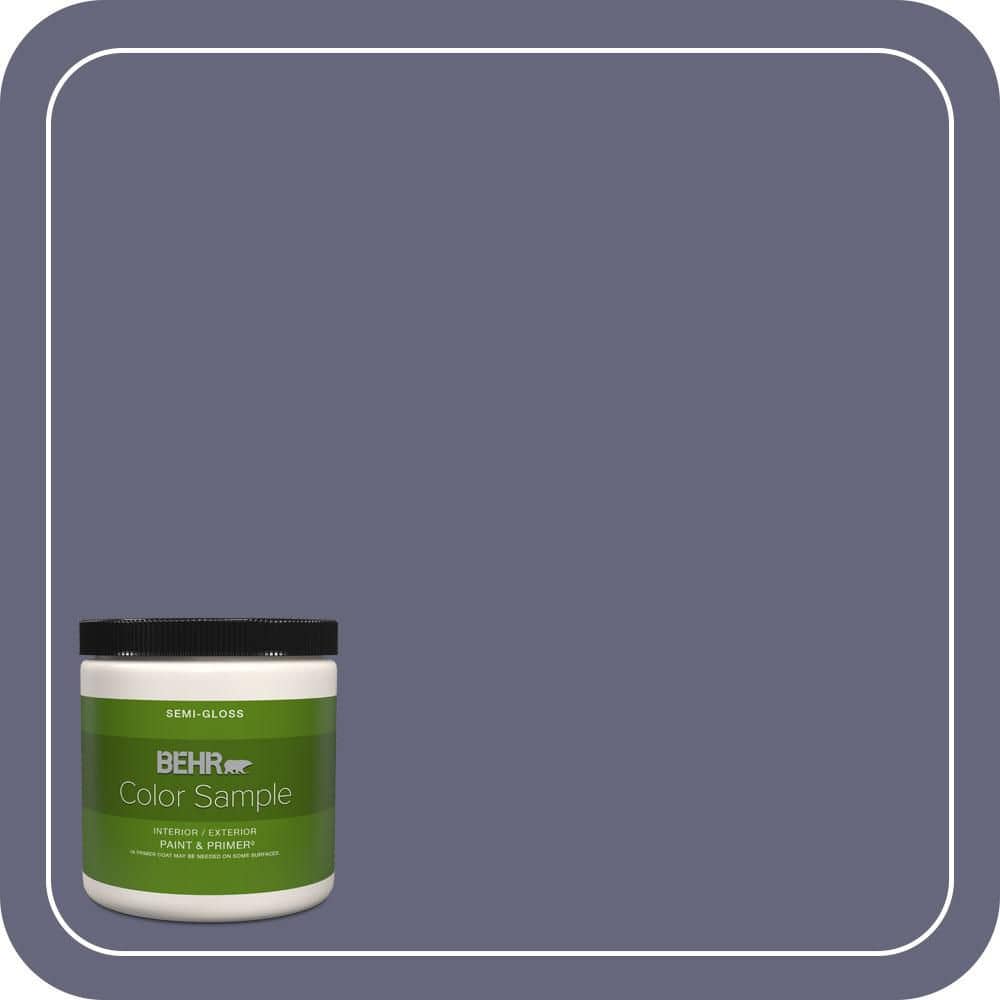 BEHR PREMIUM PLUS 8 oz. #640F-6 Enchanted Evening Semi-Gloss Interior ...