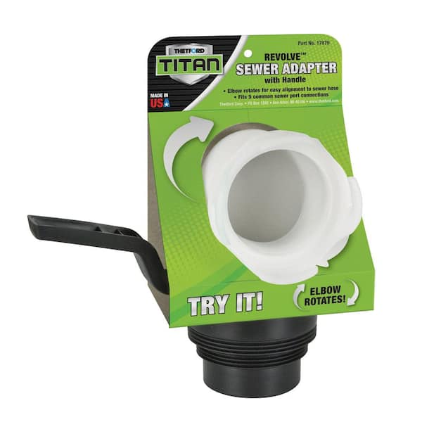 THETFORD Titan Revolve Sewer Adapter with Handle