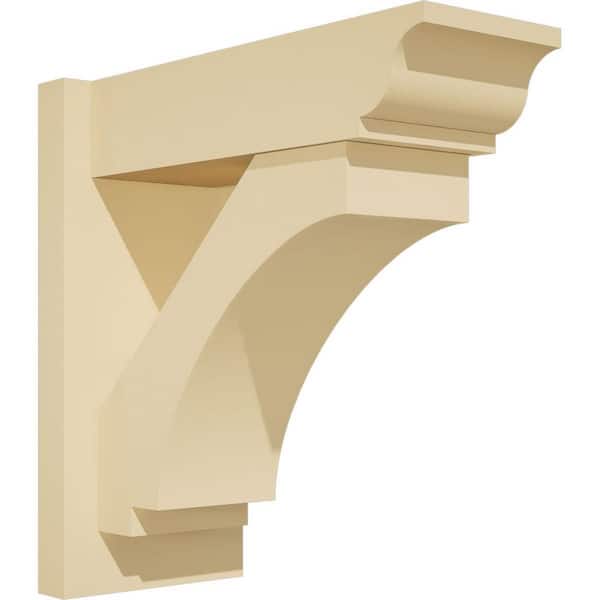 Ekena Millwork Imperial 7 in. W x 16 in. H x 16 in. D Signature Urethane Polyurethane Outlooker with Traditional Ends