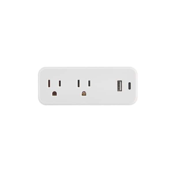 15 Amp Grounded Tap AC/DC Adapter, White
