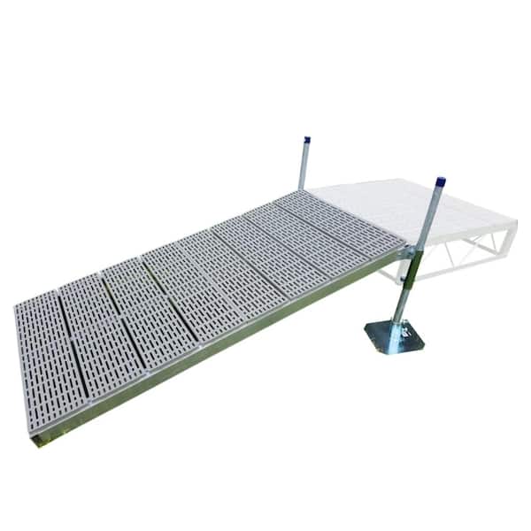Patriot Docks 4 ft. x8 ft. Shore Ramp Kit with Poly Decking