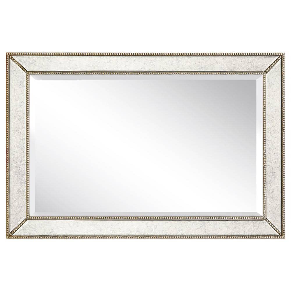 Champagne Bead Embossed Full Length Wall Mirror