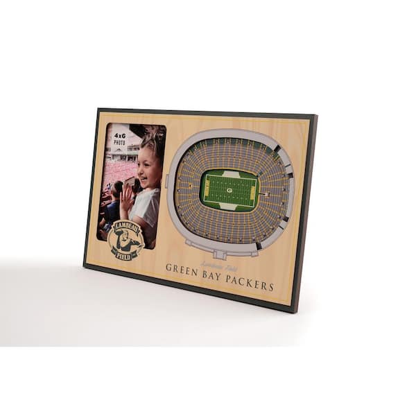 NFL Green Bay Packers Team Colored 3D StadiumView with 4 in. x 6 in. Picture Frame
