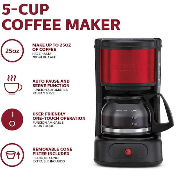 5-CUP PROGRAMMABLE COFFEE MAKER – Holstein Housewares
